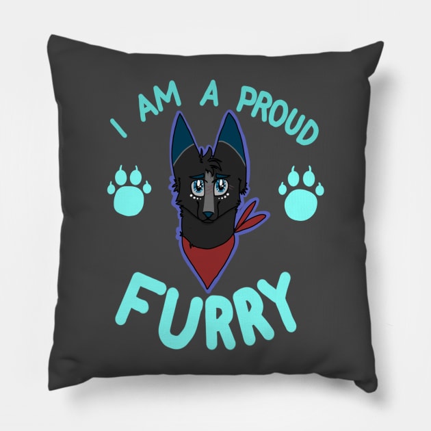 furry Pillow by LemonDirt