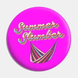 Summer Slumber Hammock Beach Sunset Pin