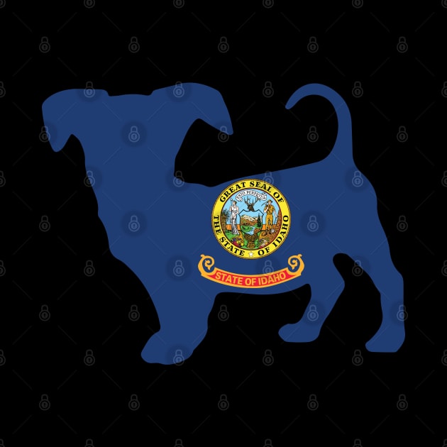 Chiweenie Dog Lover Idaho Flag by ryanjaycruz