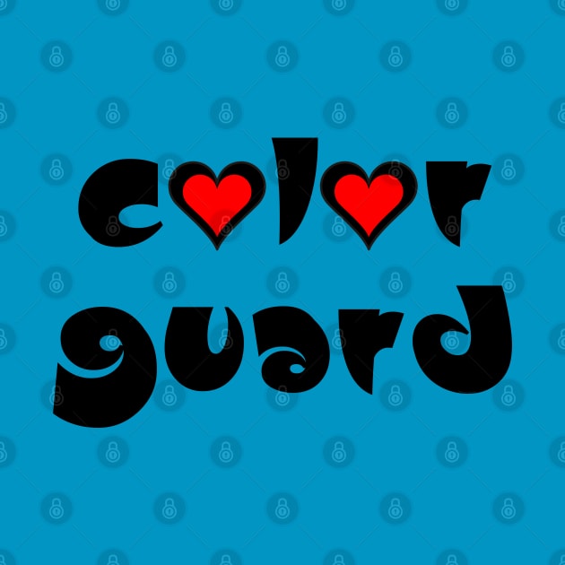 Color Guard Hearts by Barthol Graphics