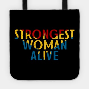 Strongest Woman a Live Marvel Captain Marvel Tote
