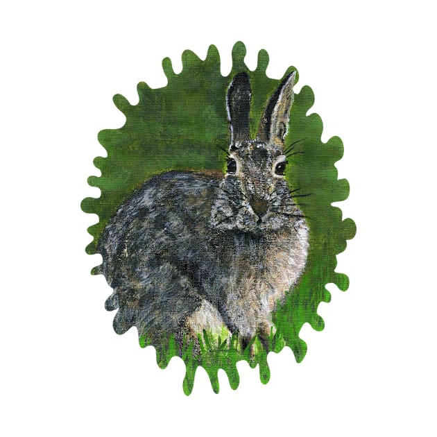 Wild Cottontail Bunny by YollieBeeArt