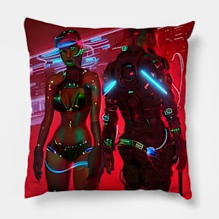 Cyber Love Soldier Pillow