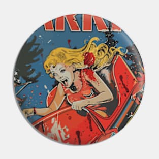 Carrie - A Funny Vintage Horror Movie Parody Pin