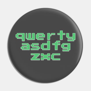 Qwerty asdfg zxc Pin