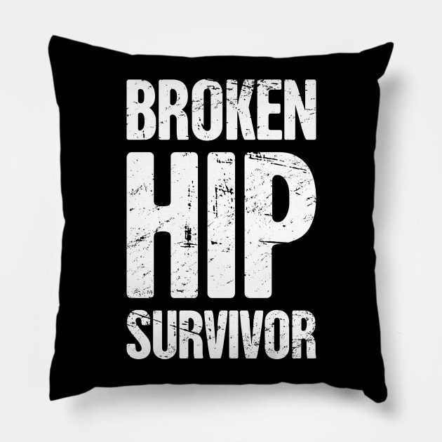 Survivor - Get Well Gift Fractured Broken Hip Bone Pillow by MeatMan