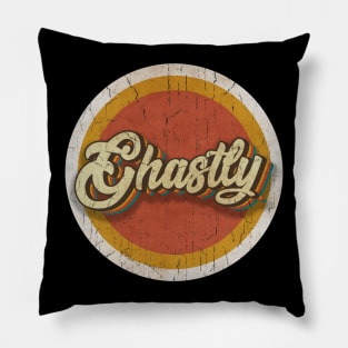 circle vintage Ghastly Pillow