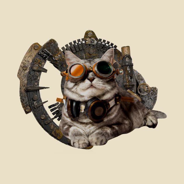 SteamPunk Cat by Turtlewerx inc