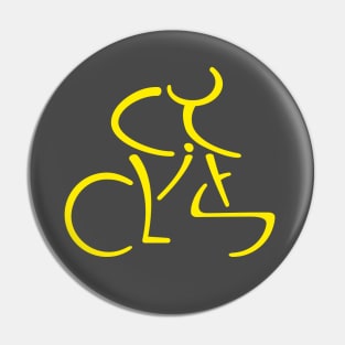 Cyclist / Cycling Word Art Pin