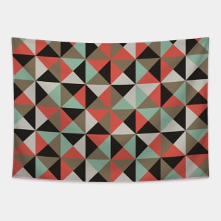 Geometric Faceted Pattern Tapestry