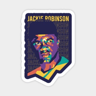 Jackie Robinson on WPAP art 1 Magnet