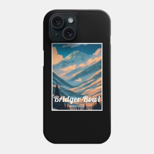 Bridger Bowl ski Montana USA Phone Case