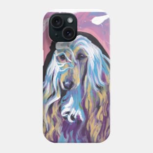 Afghan Hound Dog Bright colorful pop dog art Phone Case