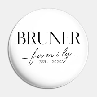 Bruner Family EST. 2020, Surname, Bruner Pin