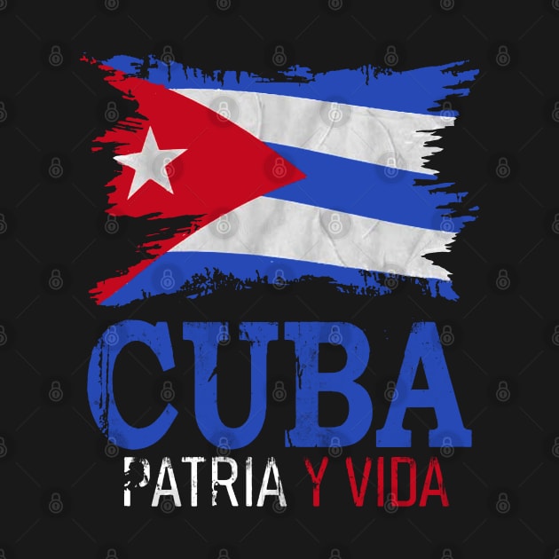 Cuba Libre Cuban Flag patria y vida by dyazagita