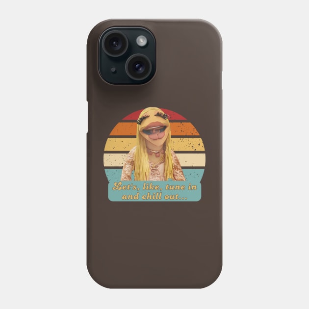 Janice Hippie Band Member Retro Puppet Icon Phone Case by WearablePSA