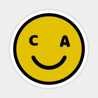 California Smiley Face Magnet