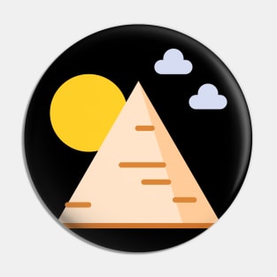 Pyramid Minimal Teachers Students Valentines day Pin