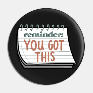 reminder note Pin