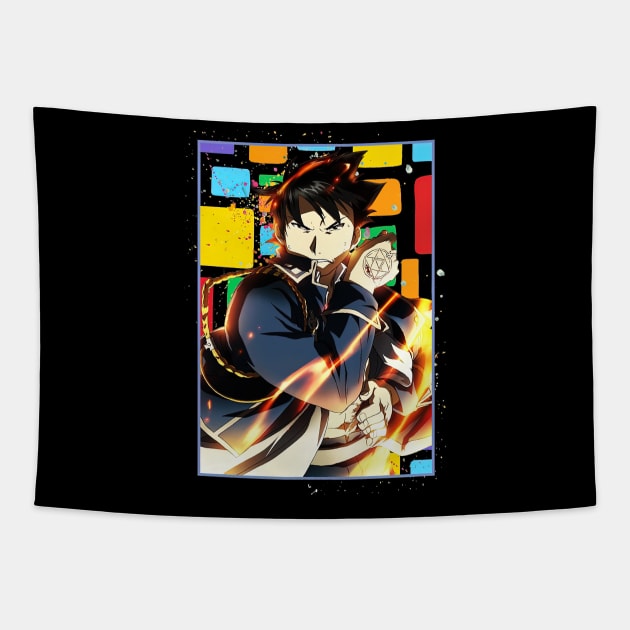 Roy Mustang Fullmetal Alchemist Brotherhood Hagane no Renkinjutsushi Tapestry by CarolIrvine