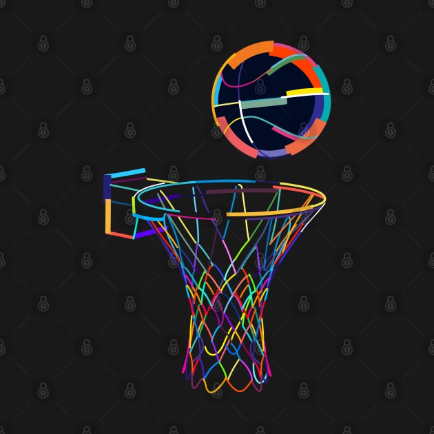 Basketball - Basketball Colorful by Kudostees