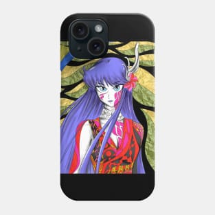 saori kido the athena goddess in knights of the zodiac Phone Case