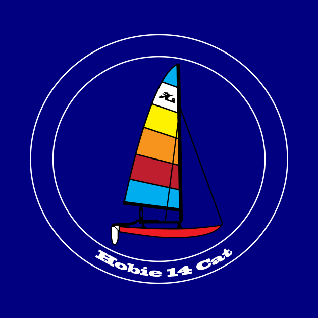 Hobie 14 Catamaran Sailboat by CHBB