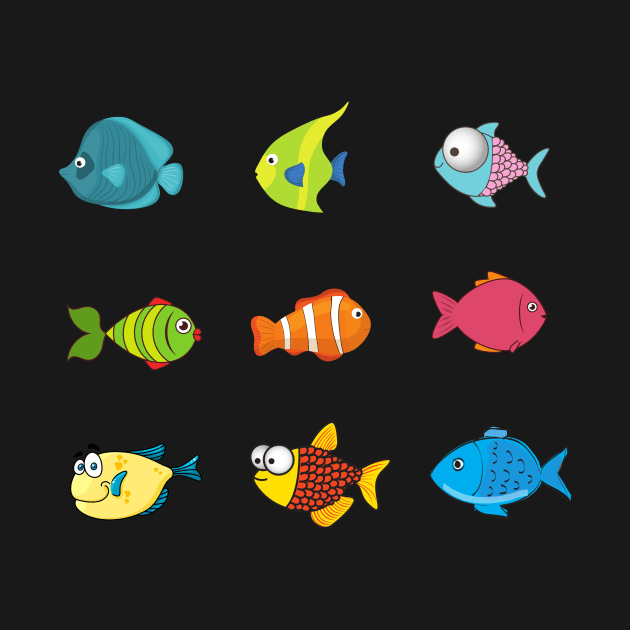 Cute Fish Design Fishy Fishies Fishing by Marham19