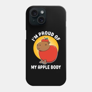 I'm proud of my apple body Capybara cartoon Phone Case