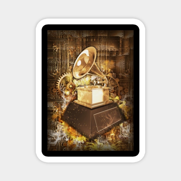 Grammy steampunk Magnet by Durro