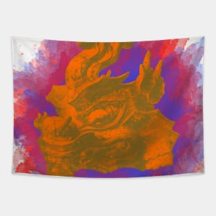 Colorful Dragon Tapestry