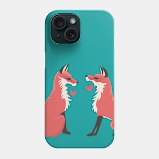 Fox Valentines Phone Case