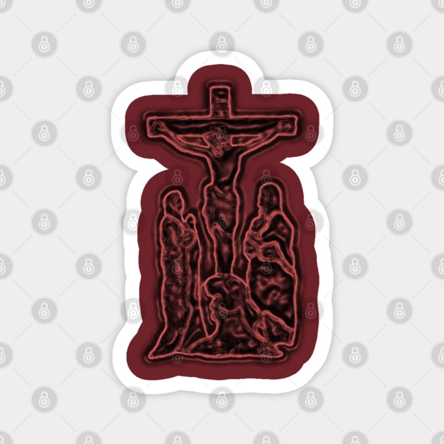 Jesus the Christ Crucifixion Magnet by Moses77
