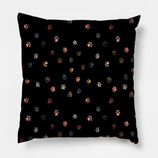 Paw Print Pattern Dog Lover Pillow