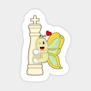 Chess piece King Butterfly Chess Magnet