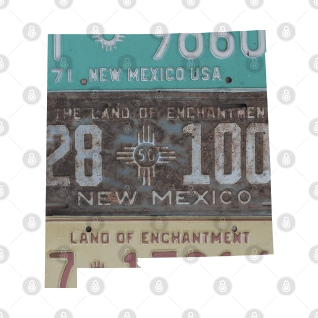 Vintage New Mexico License Plates by juniperandspruce