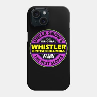 Skiing Whistler British Columbia Canada Ski Snowboard Phone Case