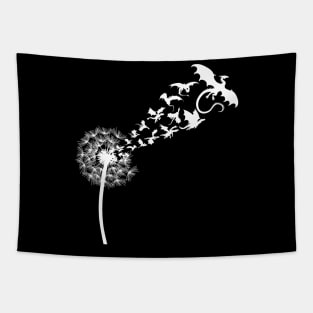 Dandelion Dragon Soar Free Light Tapestry