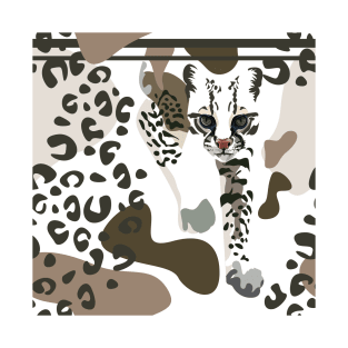 MINIMAL OCELOT PATTERN T-Shirt