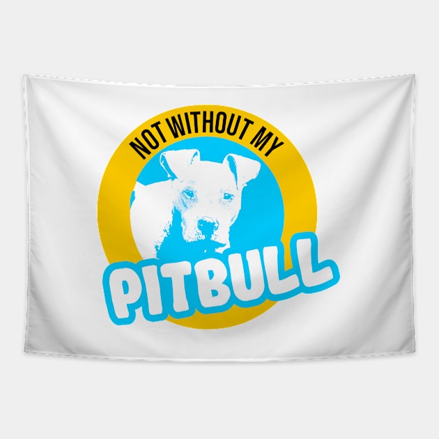 Pitbull Design for Pitbull Gifts Tapestry by etees0609