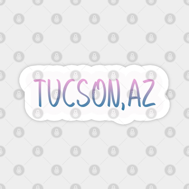 Tucson Arizona map  Arizona tourism Tucson AZ Magnet by BoogieCreates