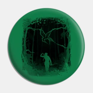 Hunger Games Woods - Black Green Pin