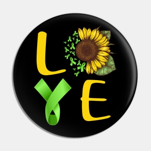 love liver cancer sunflower Pin