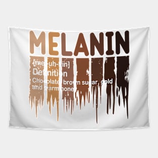 Melanin Definition, Black History, Black lives Matter Tapestry