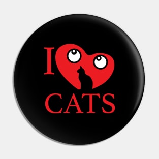 Cat redheart Pin