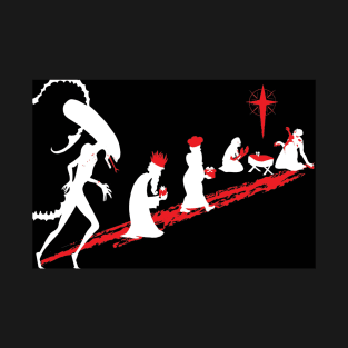 Xenomorph in the Manger T-Shirt