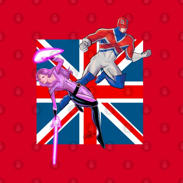 Betsy and Captain Britain by sergetowers80