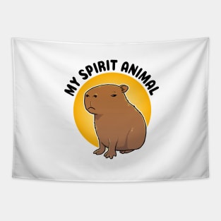 My spirit animal grumpy Capybara Tapestry