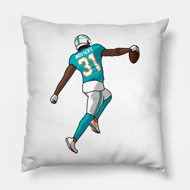 run mostert Pillow by rsclvisual