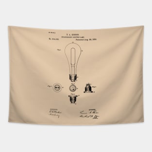 EDISON PATENT / Edison Patent Drawing 304086 Tapestry